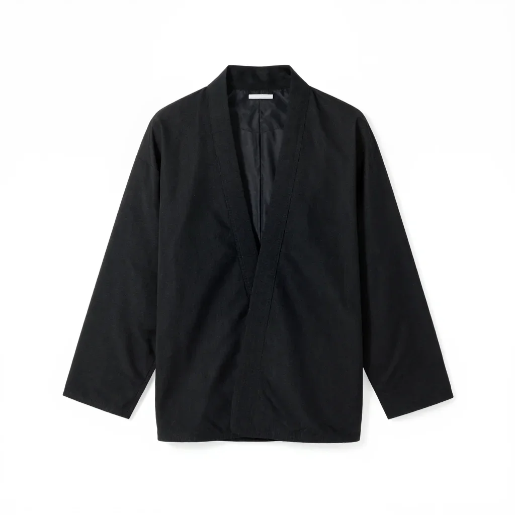 Streetwear kimono jacket isolated on a white background