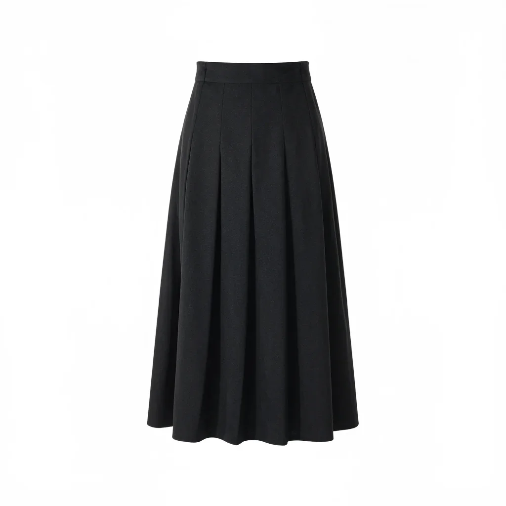 Streetwear pleated skirt isolated on a white background