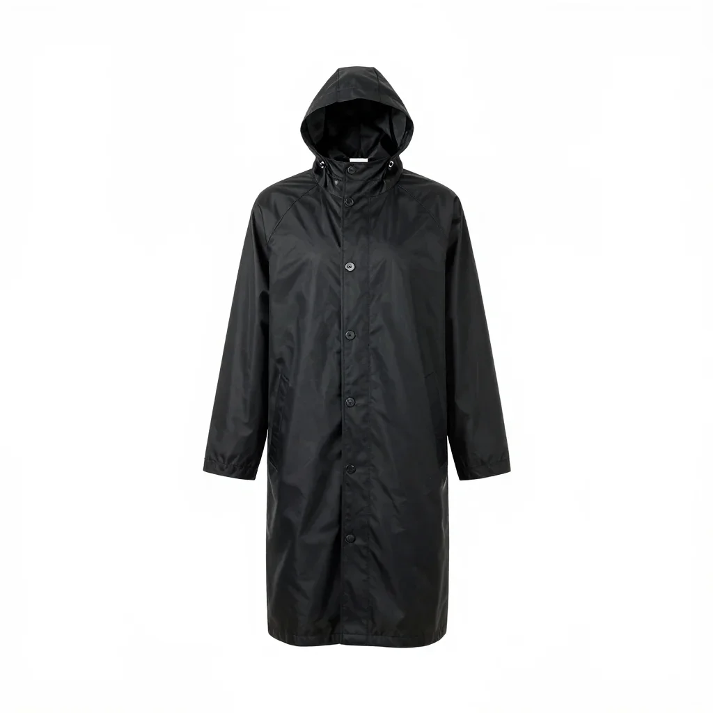Streetwear raincoat isolated on a white background