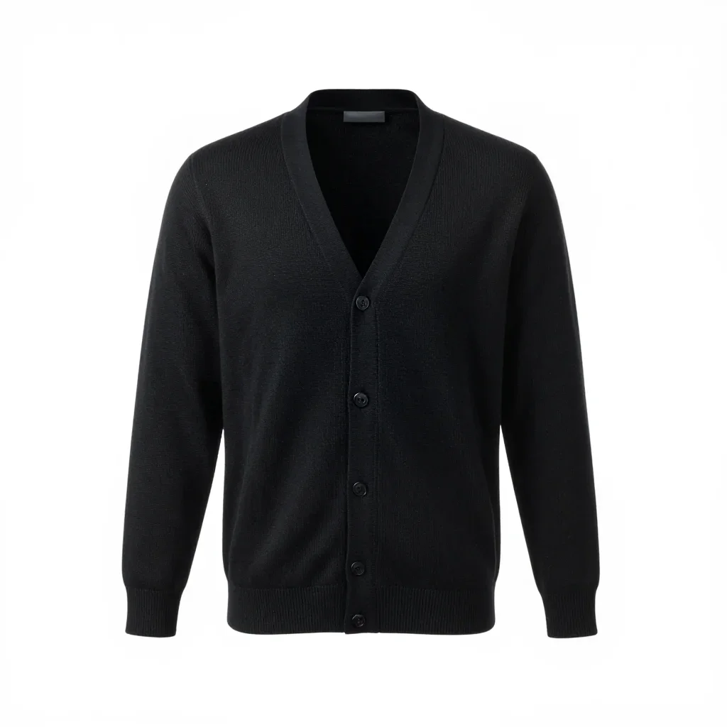 Techwear cardigan isolated on a white background