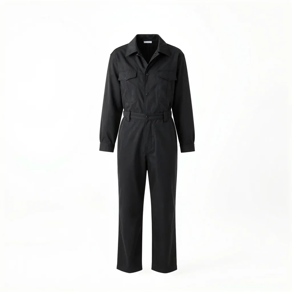 Techwear jumpsuit isolated on a white background