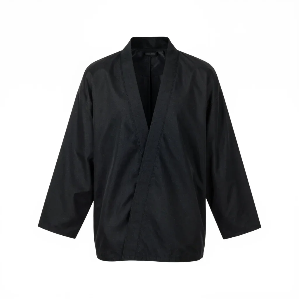 Techwear kimono jacket isolated on a white background