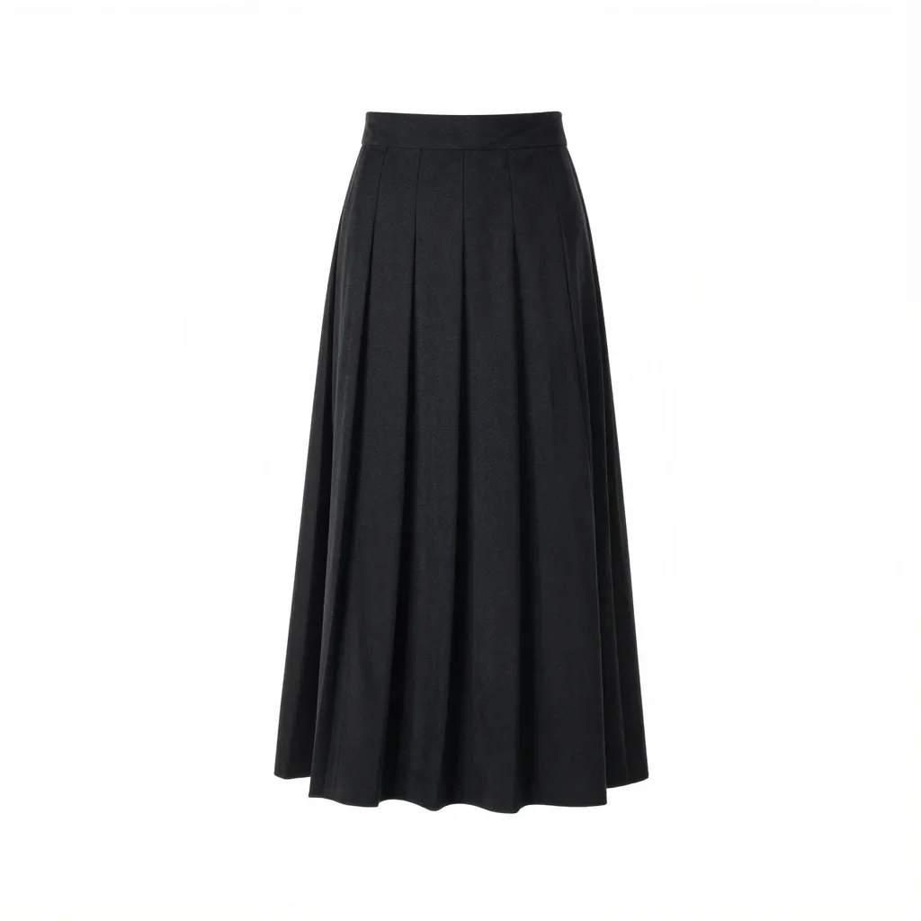 Techwear pleated skirt isolated on a white background