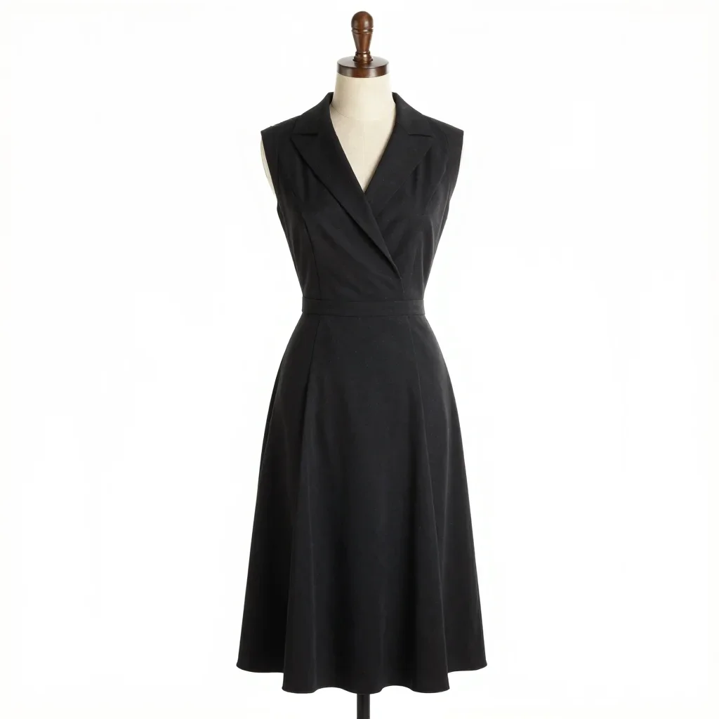 Vintage dress isolated on a white background