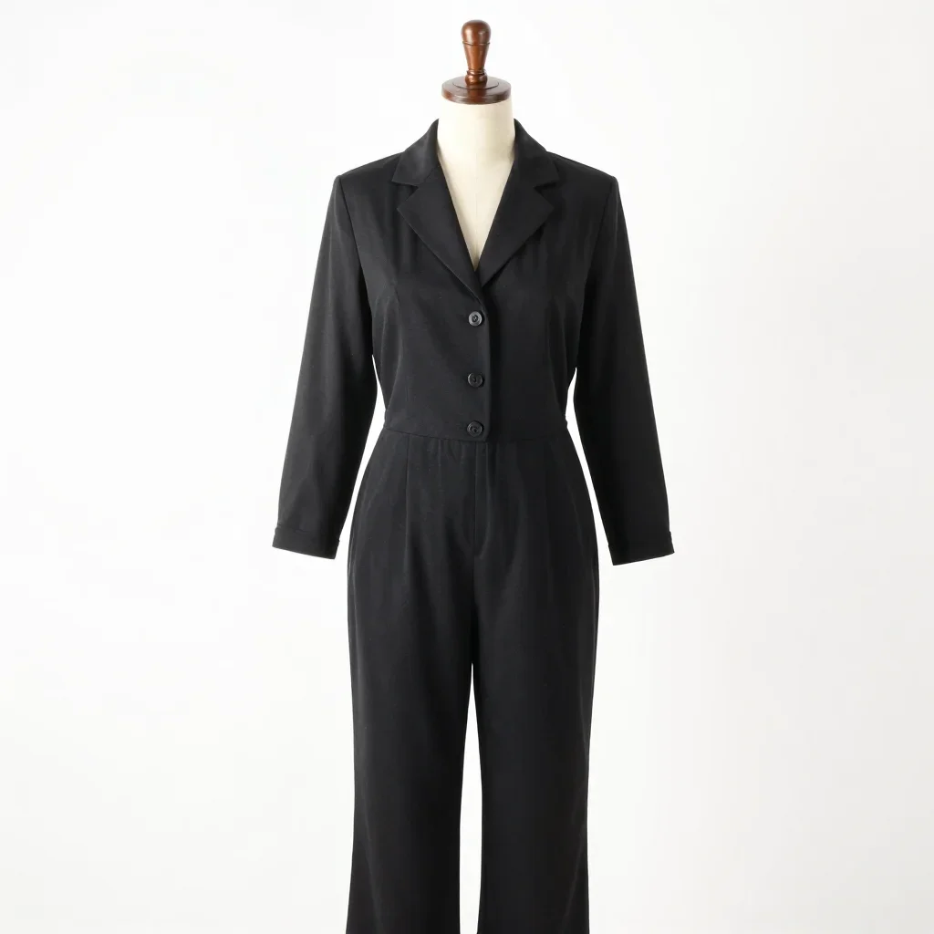 Vintage jumpsuit isolated on a white background