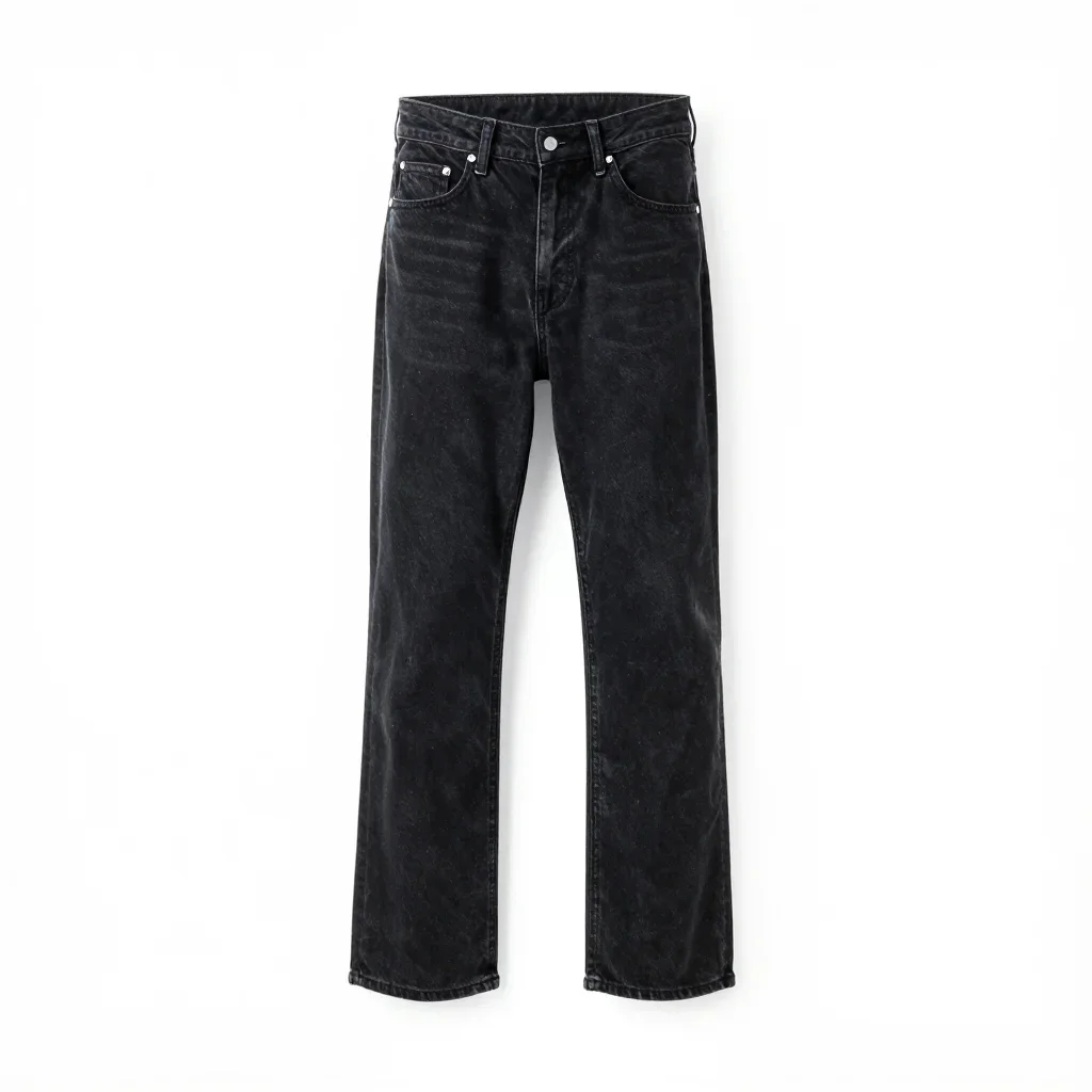 Vintage pair of jeans isolated on a white background