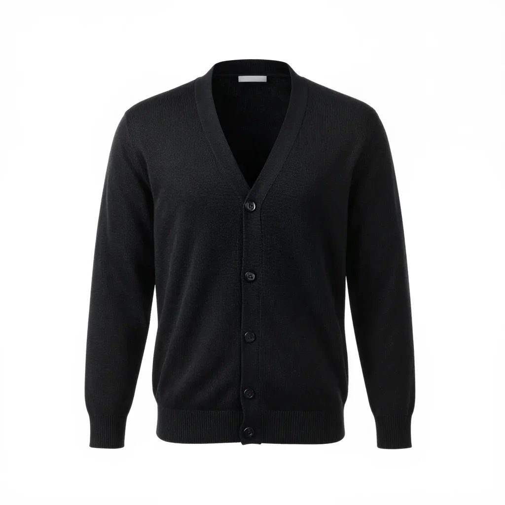 Workwear cardigan isolated on a white background