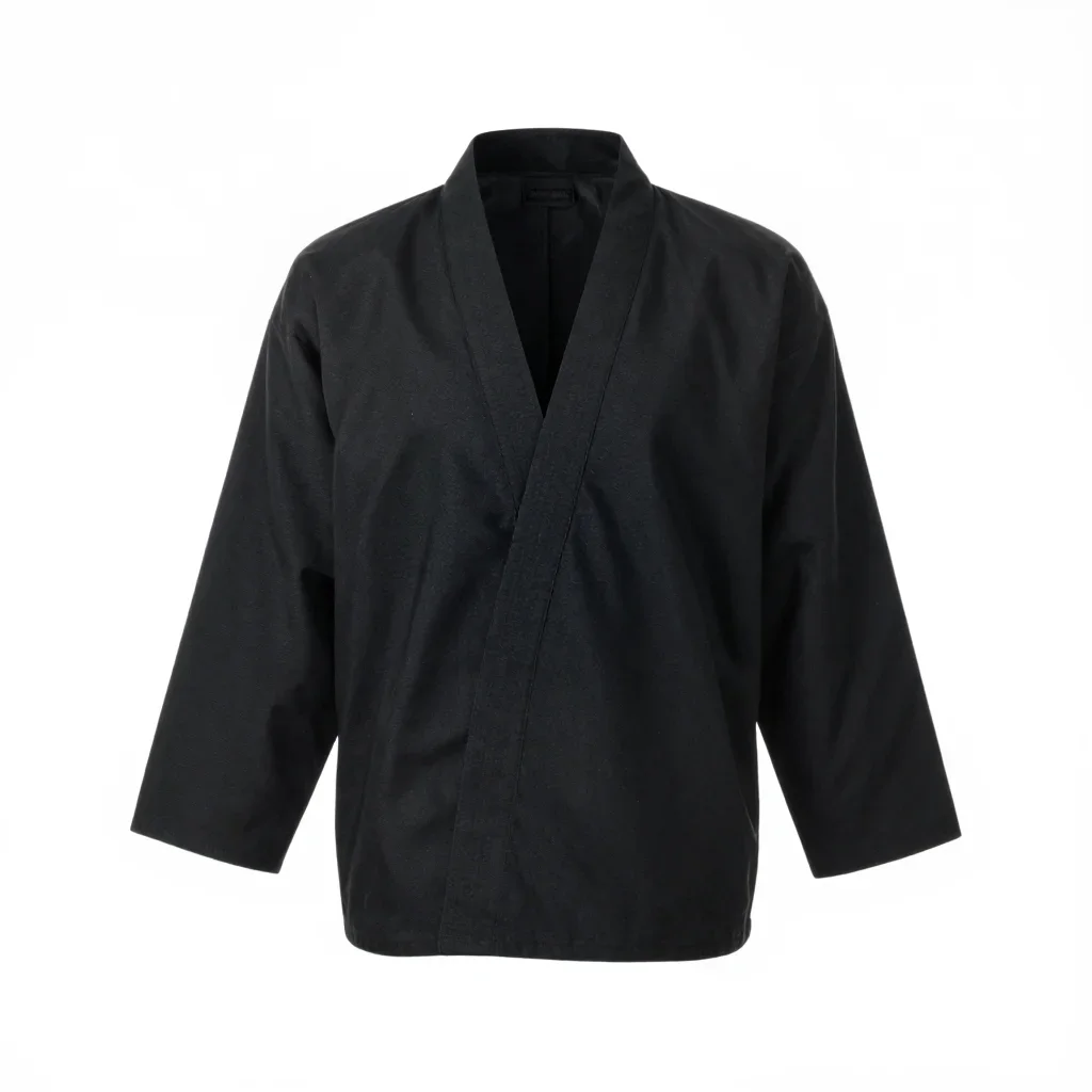 Workwear kimono jacket isolated on a white background