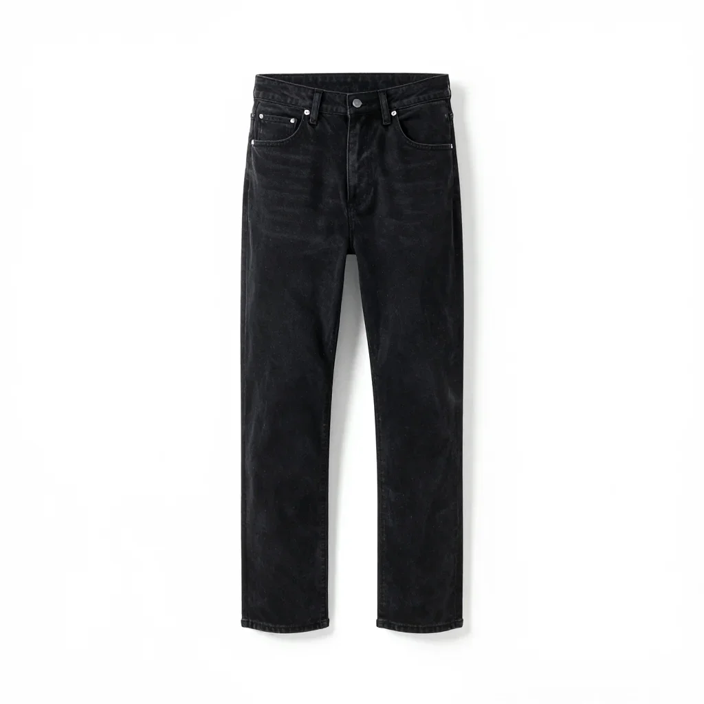 Workwear pair of jeans isolated on a white background