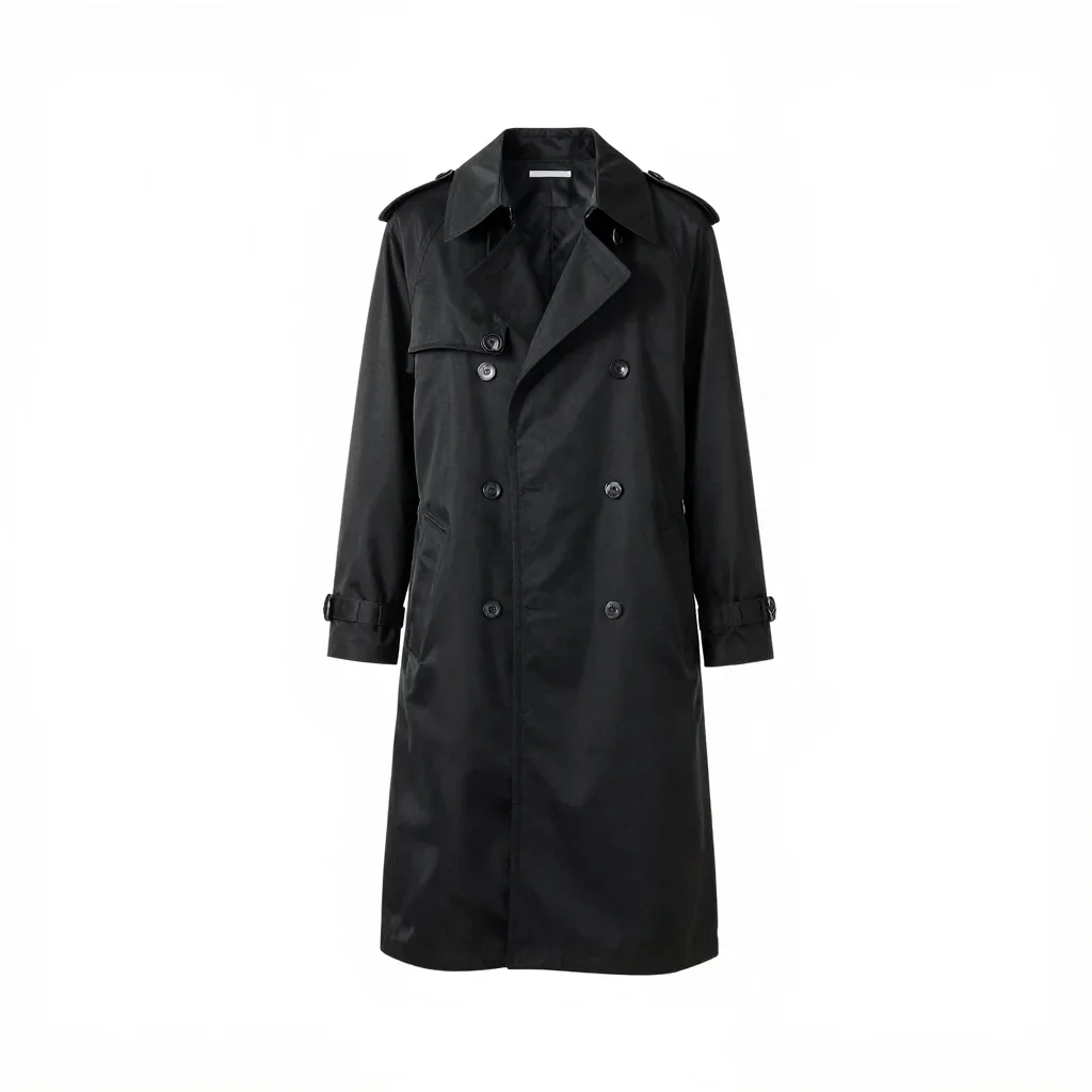 Workwear trench coat isolated on a white background