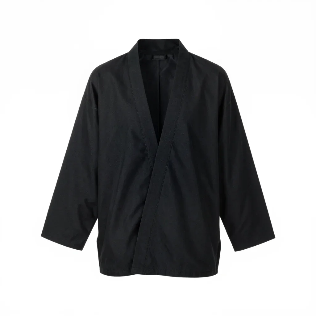 Athleisure kimono jacket isolated on a white background
