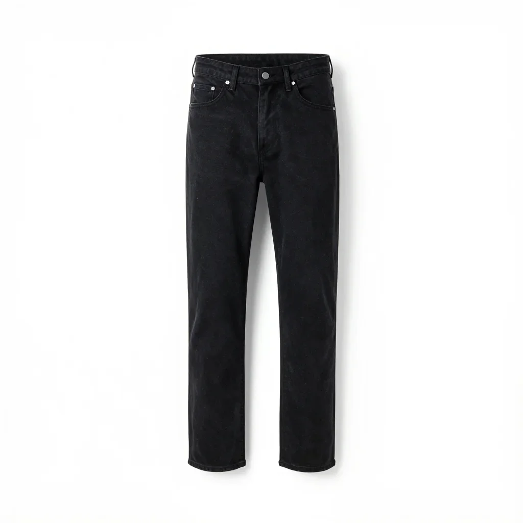 Athleisure pair of jeans isolated on a white background