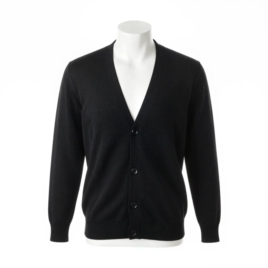 Avant-garde cardigan isolated on a white background