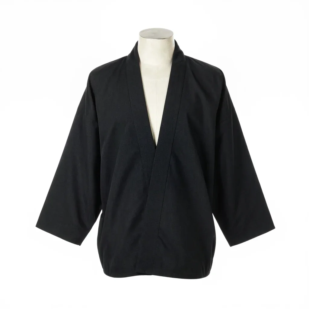 Avant-garde kimono jacket isolated on a white background