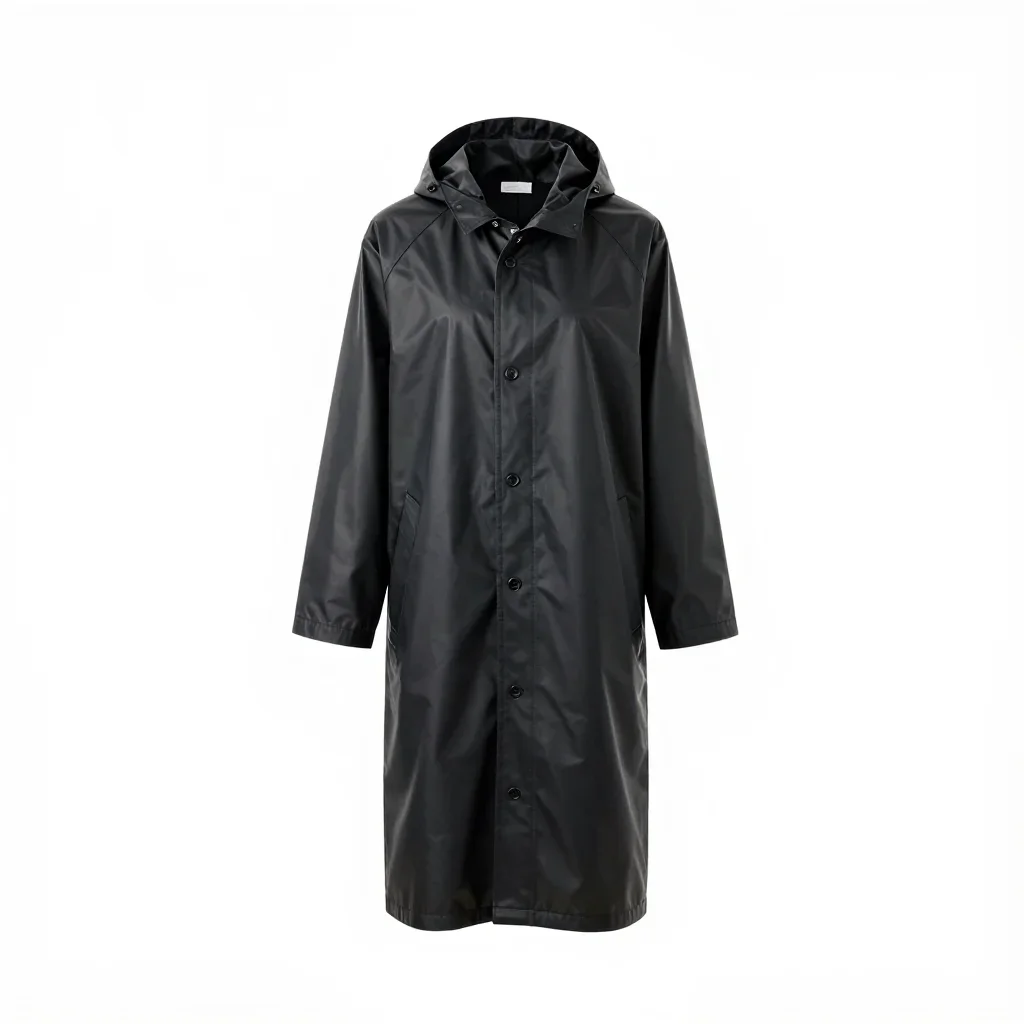 Avant-garde raincoat isolated on a white background