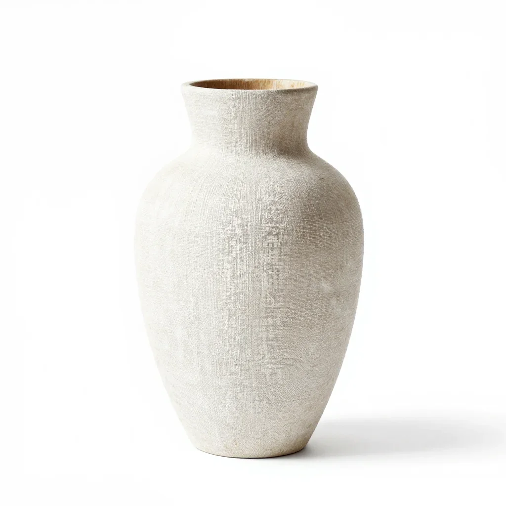 Boho vase isolated on a white background