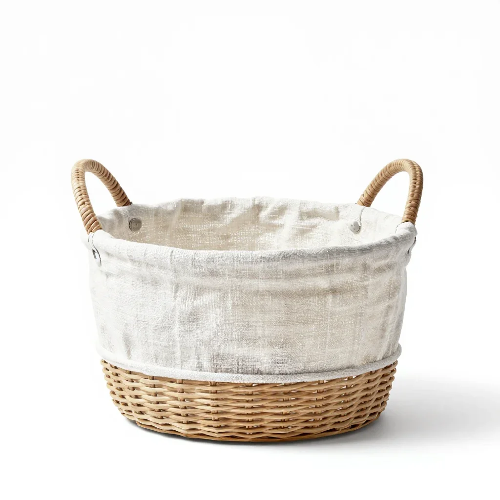 Maximalist basket isolated on a white background