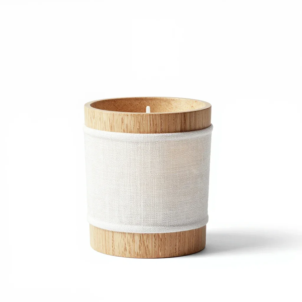 Maximalist candle isolated on a white background