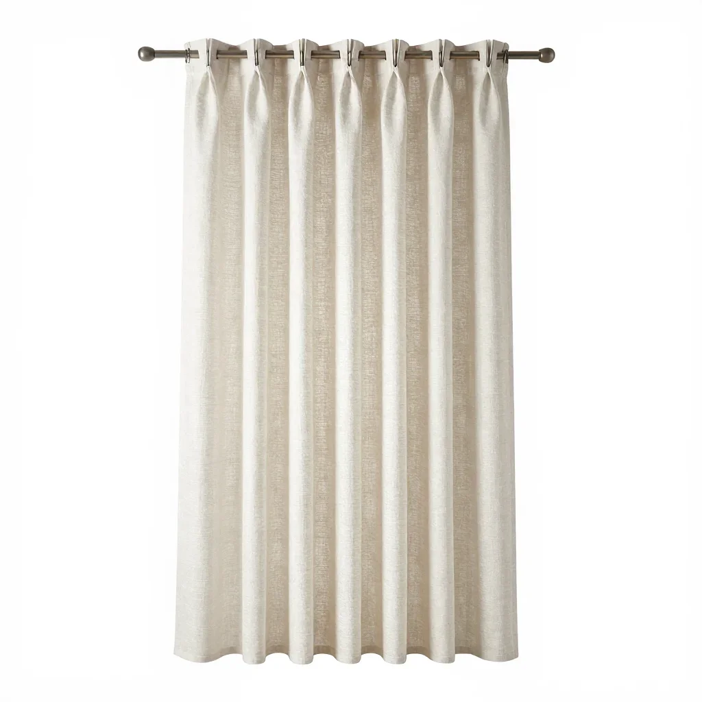 Maximalist curtain isolated on a white background