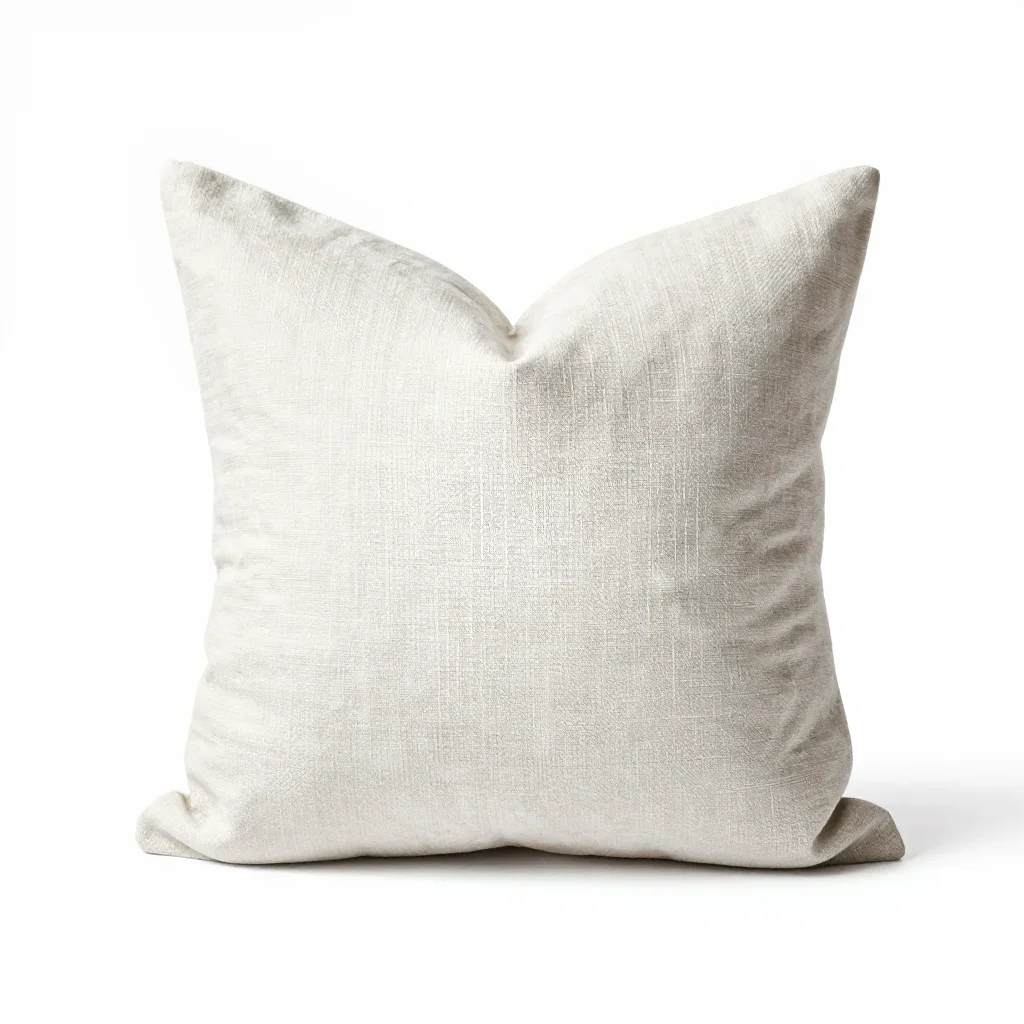 Maximalist throw pillow isolated on a white background