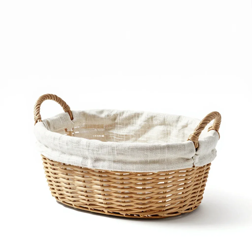 Mediterranean basket isolated on a white background