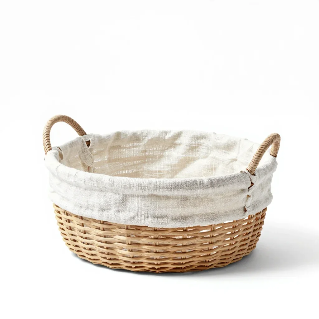 Art deco basket isolated on a white background