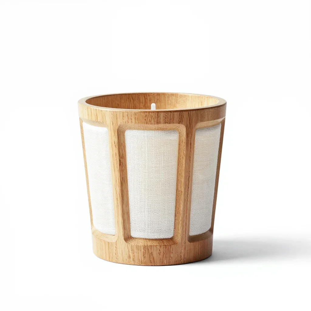 Art deco candle isolated on a white background