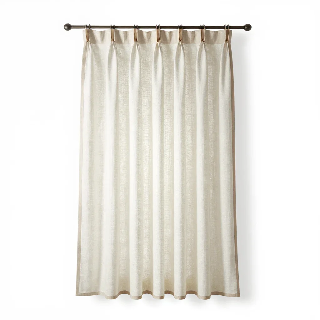 Art deco curtain isolated on a white background