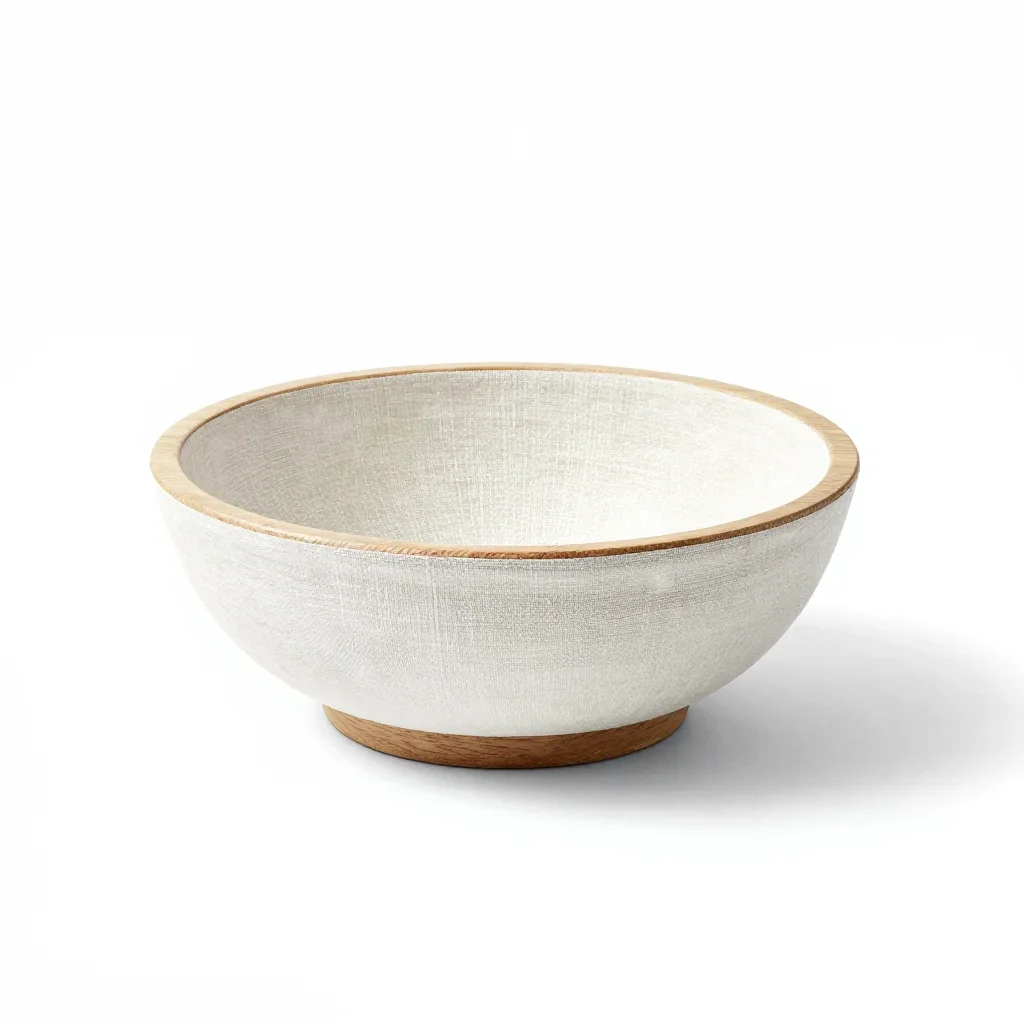 Art deco fruit bowl isolated on a white background