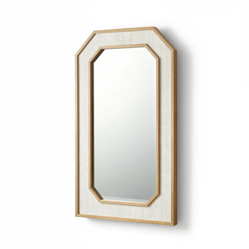 Art deco wall mirror isolated on a white background