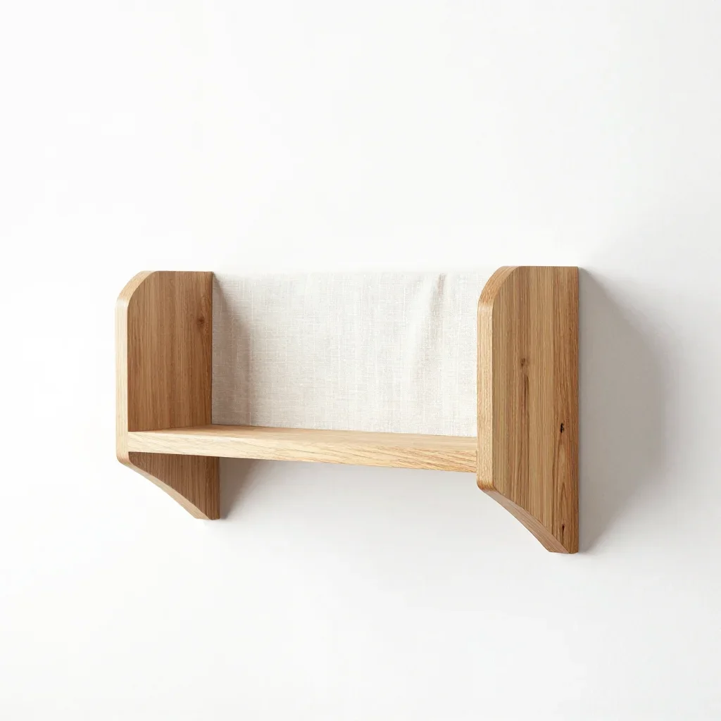 Art deco wall shelf isolated on a white background
