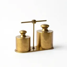 Scale with brass weights