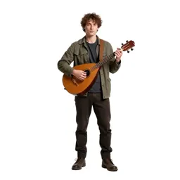 Bard with a travelling lute