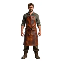 Dwarven blacksmith in a leather apron