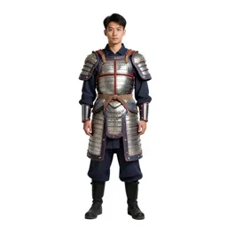 Temple guardian in ceremonial armour