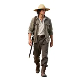 Wandering swordsman in a straw hat
