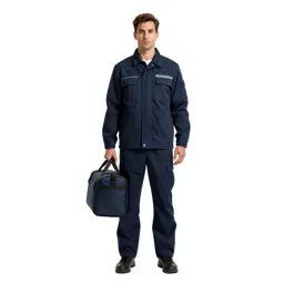 Paramedic with a response bag