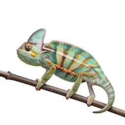 Chameleon on a branch
