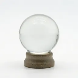 Crystal ball on a stand