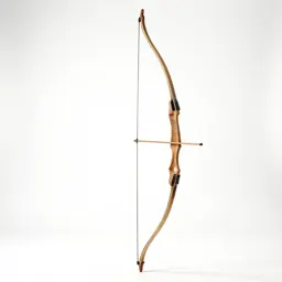 Longbow with a quiver