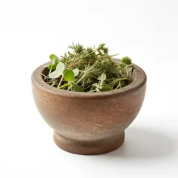 Mortar of glowing herbs