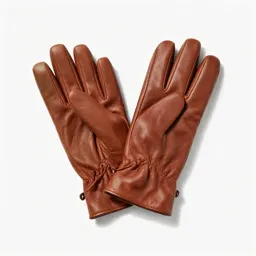 Pair of leather gloves