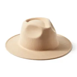 Wide-brim felt hat