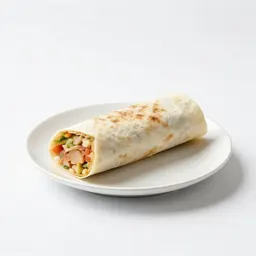 Burrito cut in half