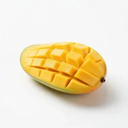 Mango sliced open