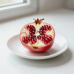 Pomegranate halved