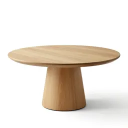 Round pedestal dining table