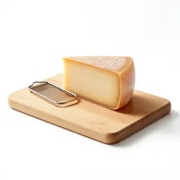 Cheese board with a wire slicer