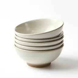 Stack of nesting mixing bowls