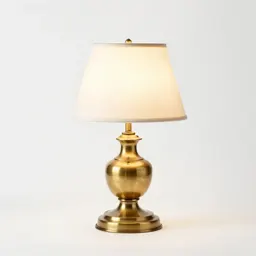 Brass banker's lamp